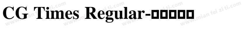 CG Times Regular字体转换